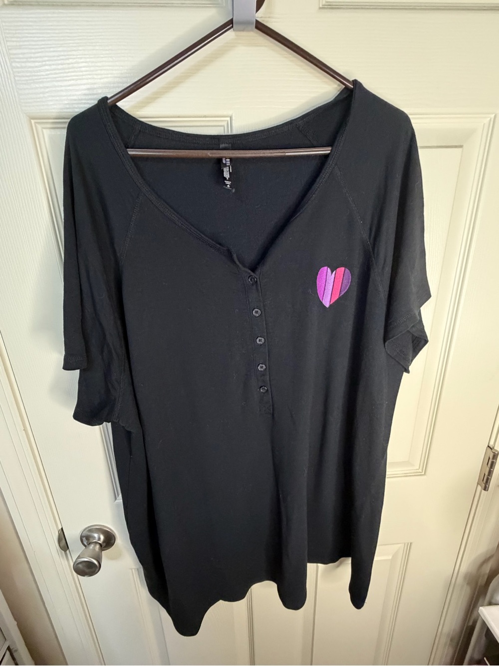 Torrid Black Women's Sleep Top Sz 4X